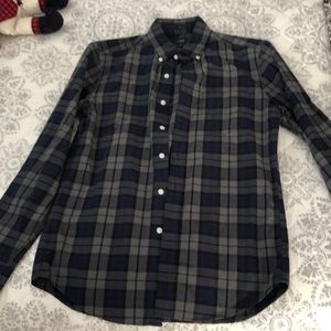 Men’s J. Crew button-down cotton plaid shirt size small slim fit